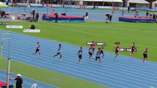 Ht1. 100M U14 Men, 2025 Australian Athletic Championships, Perth 4042025