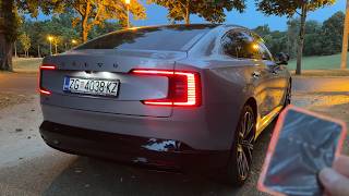New VOLVO ES90 2026 (EUROPE) - EVENING POV test drive (COOL AMBIENT lights)