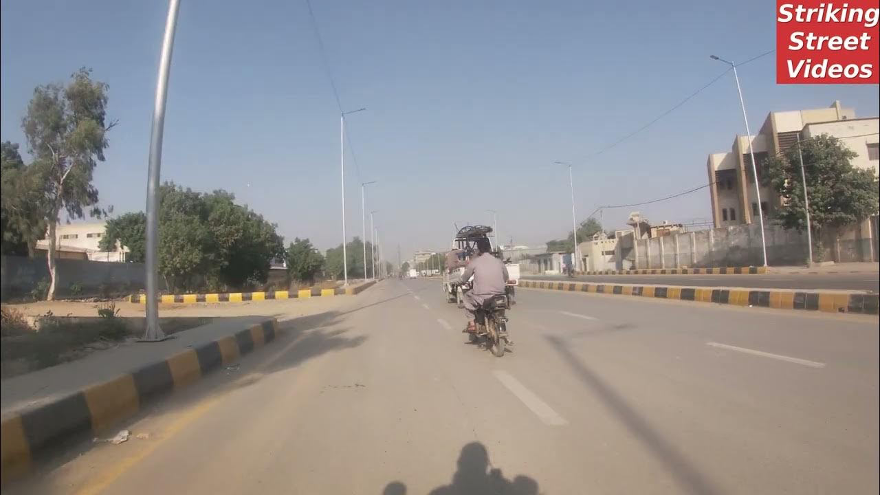 4K (ULTRA HD) CYCLING THROUGH THE STREETS OF PAKISTAN KARACHI