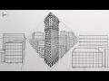 How to Draw Buildings in Perspective: The Flatiron NYC Narrated Drawing Tutorial