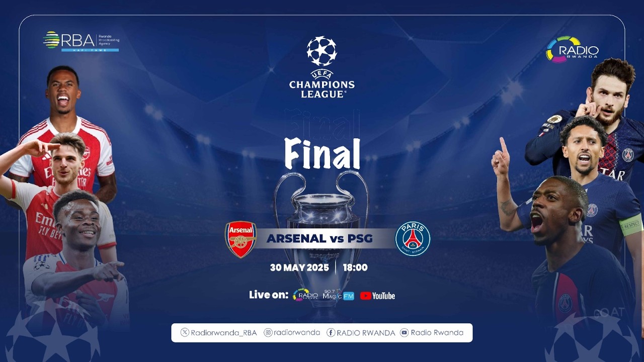 🔴LIVE: Paris Saint Germain FC vs Arsenal FC | UEFA Champions League Final