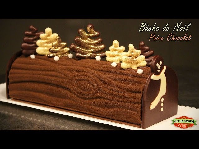 Bûche poire insert chocolat - La cuisine de Boomy