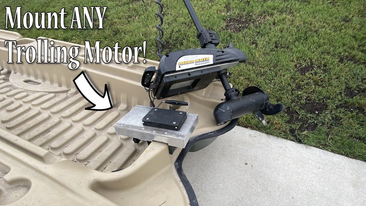 Mount a TROLLING Motor on Anything! This Mount Makes any BOAT a Bass Boat  Conversion! LOVE IT! 