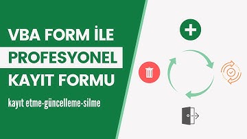 #ExcelVBA Form ile Verileri Kayıt Etme - Güncelleme - Silme İşlemleri | EXCEL 751