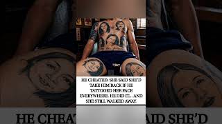 Tattooed her face, still lost her.#BadDecisions #TattooRegret #PlayedYourself #viralnews #shorts