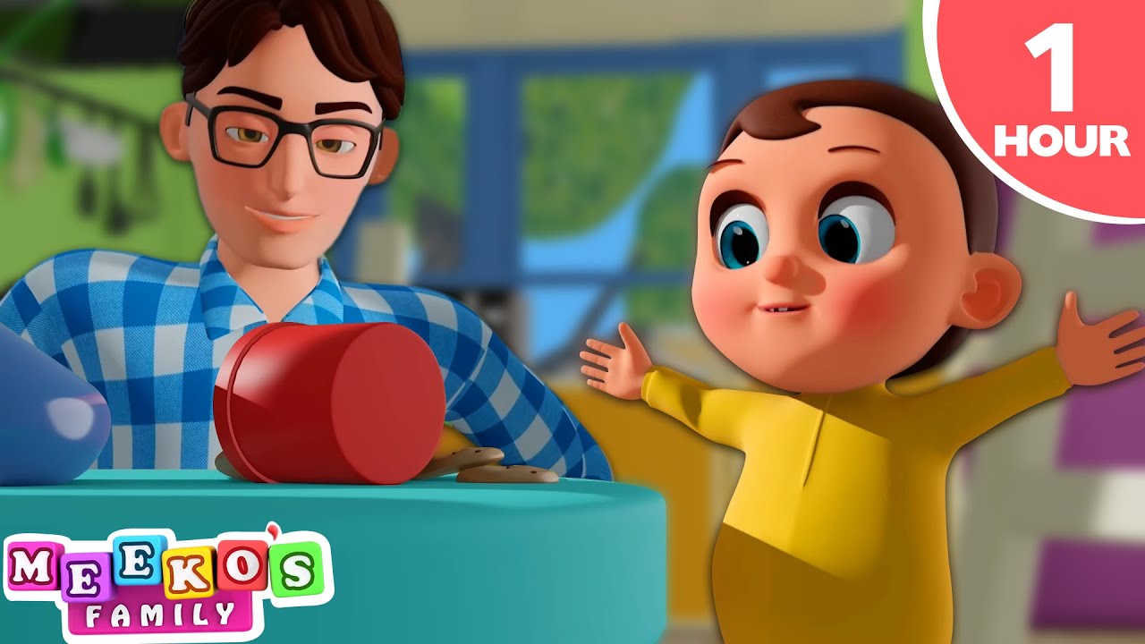 Johny Johny Yes Papa 😻🍎 - More Nursery Rhymes for Babies | Meeko's Family