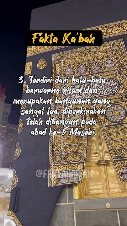 7 fakta tentang Ka'bah | #faktaka'bah #fakta #subscribe #fyp #ka'bah #faktaharian08