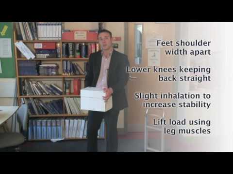Safe Lifting E-Training Centre Example from Handsam Ltd