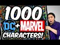 300 hours of work 1000 dc  marvel characters