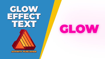 How to add glow Effect to text in affinity publisher