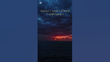 سورة الإخلاص ❤️ بصوت القارئ الشيخ مشاري راشد العفاسي ❤️ #شورت #اكسبلور #المصحف #لايك #قرآن #الرحمن