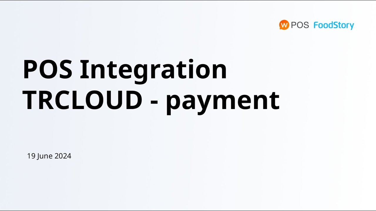 TRCLOUD API x Foodstory (Wongnai POS)