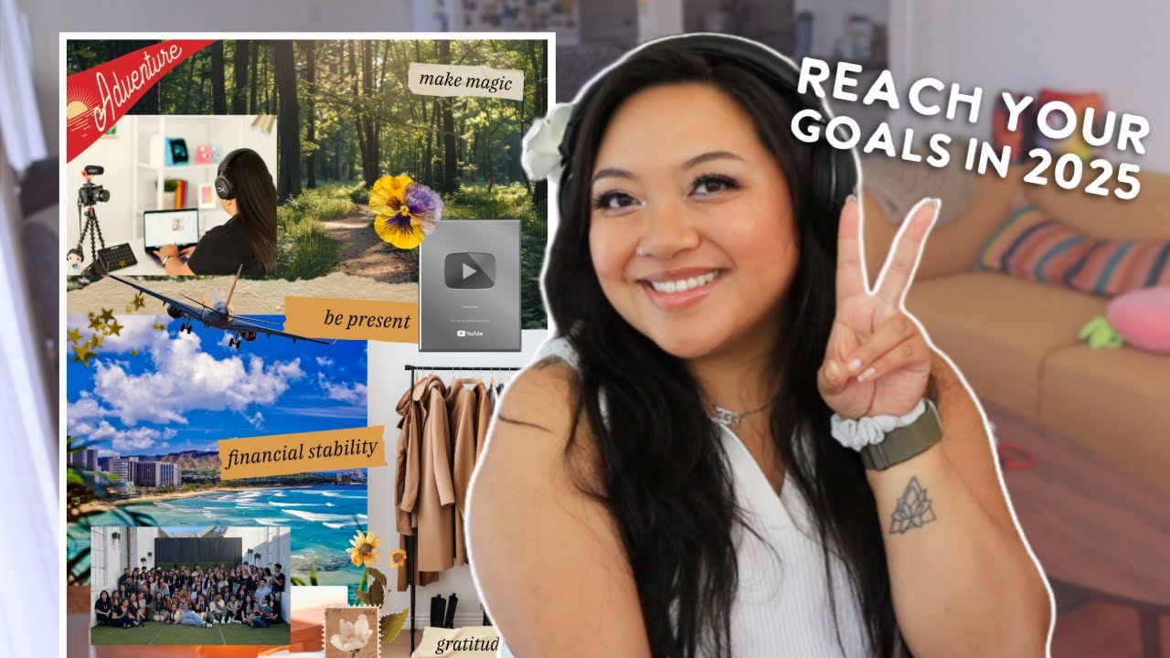 How to create a vision board to manifest your goals in 2025 - YouTube