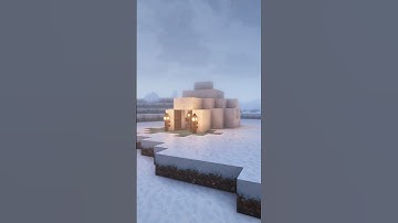 Easy Igloo Starter Base❄️ #shorts#viral#minecraft#music#minecraftbuilding#trending#minecraftshorts