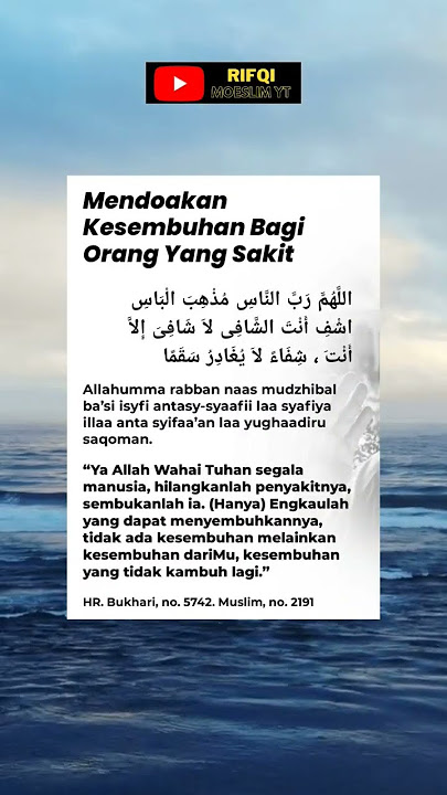 Mendoakan orang sakit