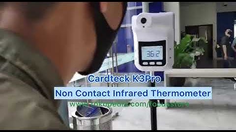 Non Contact Infrared Thermometer Automatic Scan Human Body Temperature with Voice Broadcast