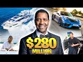 Denzel washingtons lifestyle 2023  net worth fortune car collection mansion