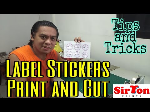 Label Sticker Print and Cut | Extra income Printing business | SirTon Prints