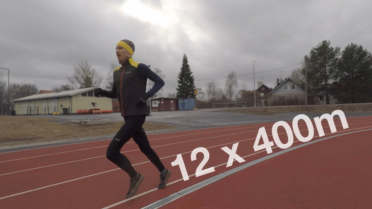 Juoksuun vauhtia ja taloudellisuutta - 12x400m