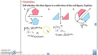 Math 8 2014 2.3 lesson- Reflections