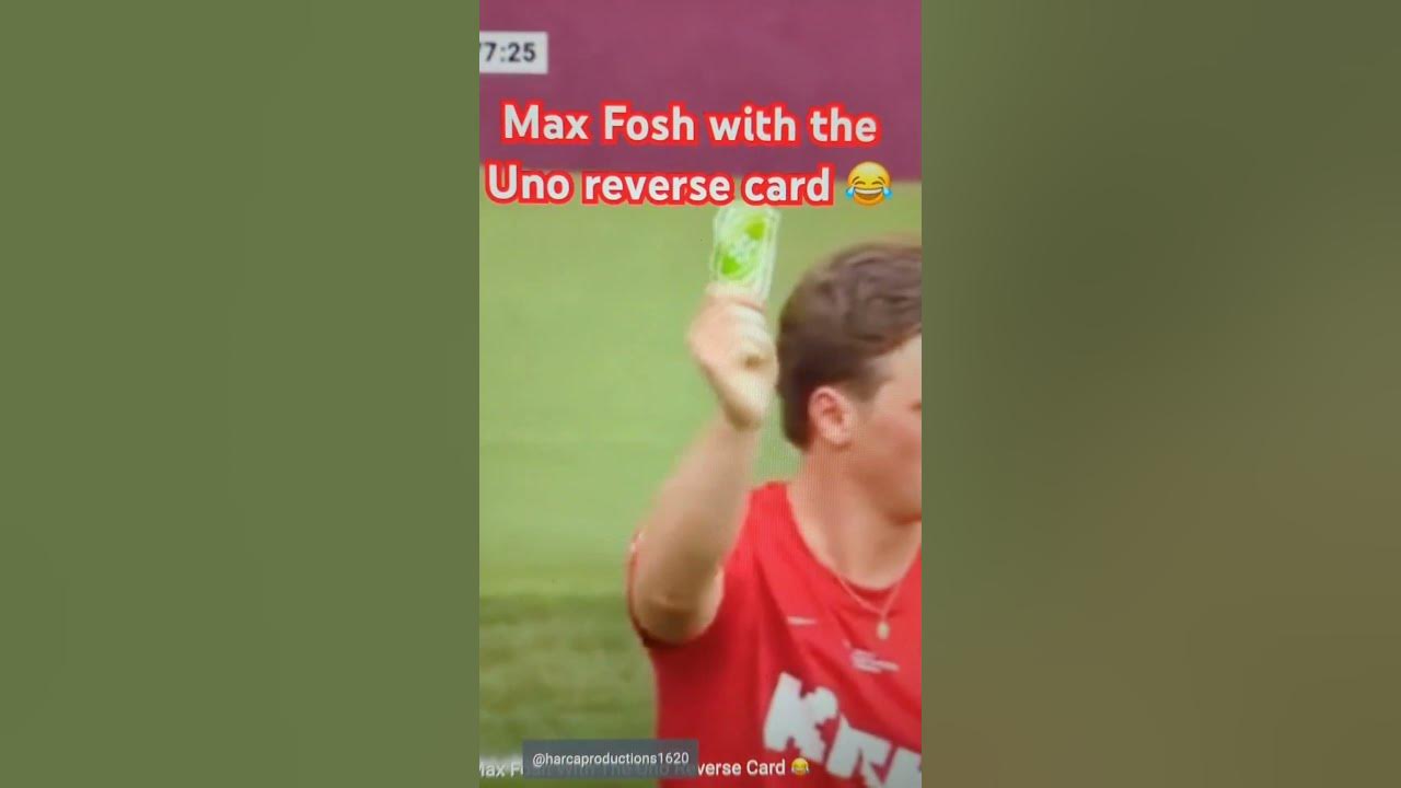 He pulled out an UNO reverse card to the ref after the yellow card 😂 , max fosh