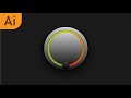 Modern Metallic Button | Illustrator Tutorial