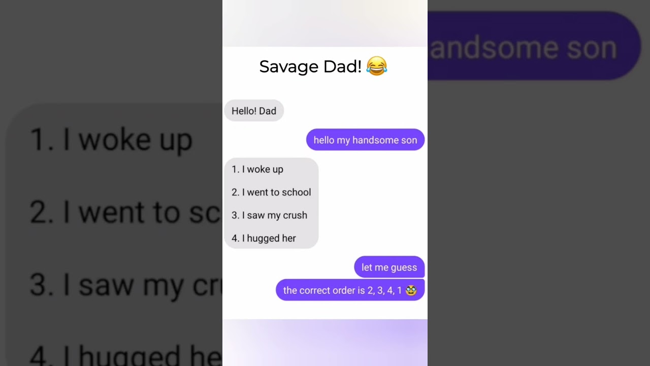 savage dad reply 😂 