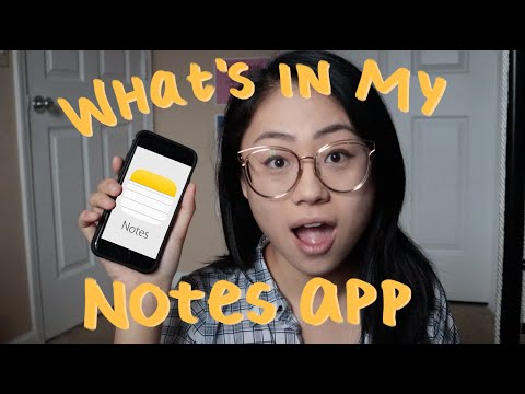 what's in my notes app