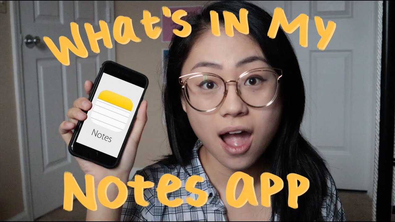 what's in my notes app - YouTube