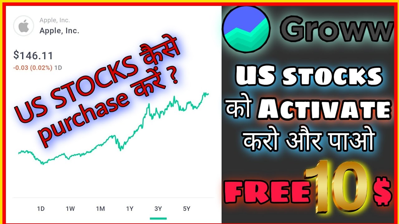 How to buy US stocks on Groww app | free 10$ | how to activate US stock
