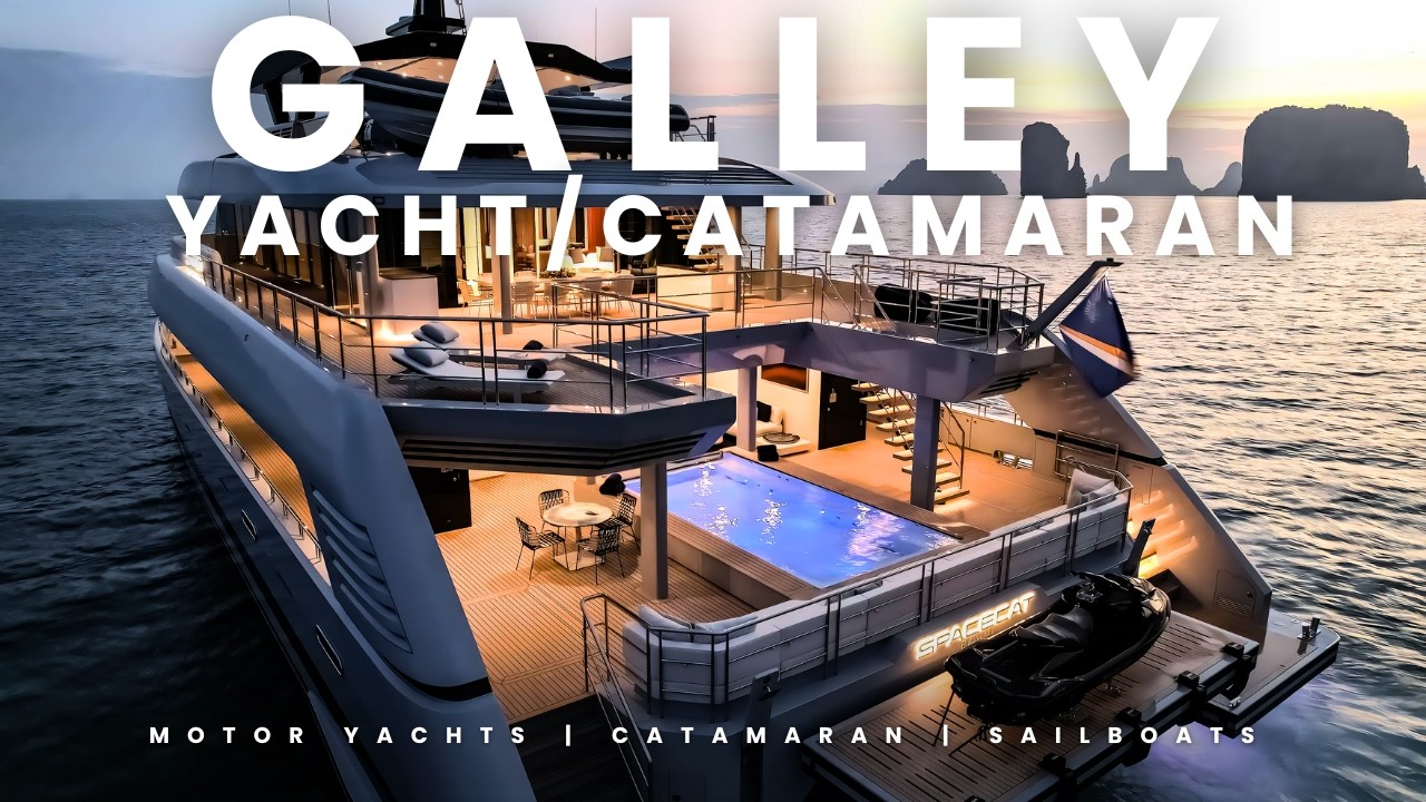 Galley UP vs DOWN /  Luxury Yacht Catamaran Vacation Kitchen Comparison