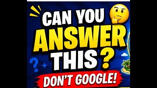 Let’s test your knowledge 👇Don’t Google! Answer honestly 😄 #quiz #trivia #generalknowledge