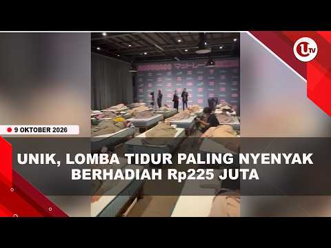 VIRAL, JEPANG GELAR LOMBA TIDUR 90 MENIT DENGAN HADIAH Rp225 JUTA | U-NEWS