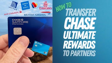 How to transfer Chase Ultimate Rewards points to partners