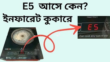 E5 Problem Solution in Infrared Cooker | ইনফারেট কুকারে E5 লেখা আসে কেন ও সমাধান