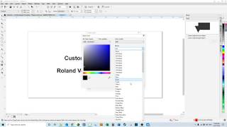 CorelDRAW 2019 - Custom Colour Palette & VersaWorks Palette