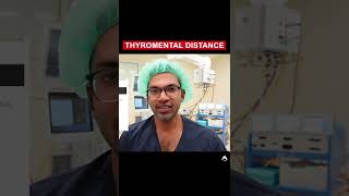Thyromental Distance | #shorts #anaesthetics #cico
