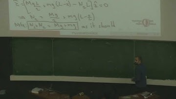 Mechanics I - Week 12 - Day 2 - Lecture 2 - Prof. Dr. Altuğ Özpineci