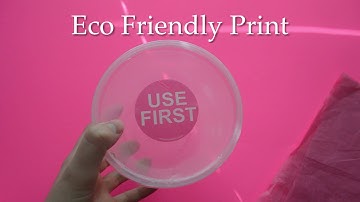 Round Dissolvable Hot Pink Use First Labels