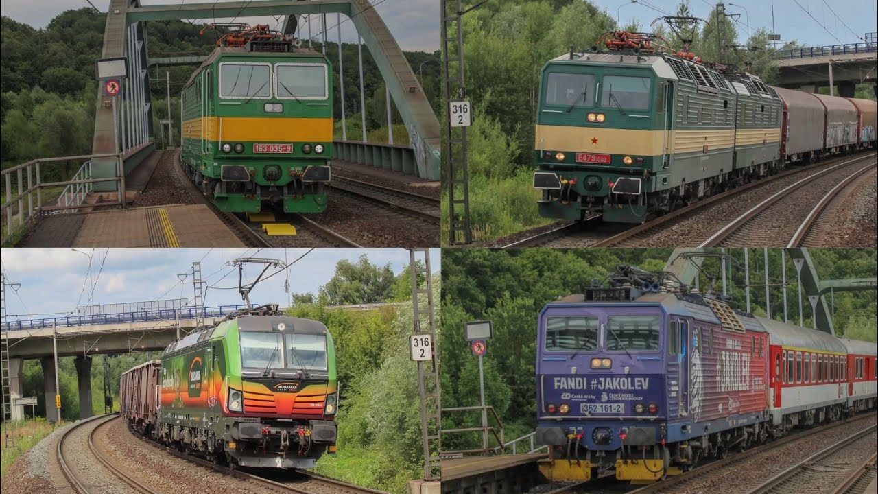 Pociągi w Ropica Przystanek / Vlaky Ropice Zastávka 