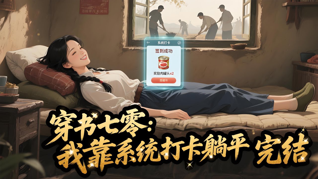 【穿书七零：我靠系统打卡躺平 】完结；下乡吃苦？” 不可能，绝对不可能。 “勇闯黑市？” 就那破胆，还是别了。 不可能一辈子下乡种地吧？别人都是万元户了。”嗐！不就是多打几次卡的事儿嘛，古代言情