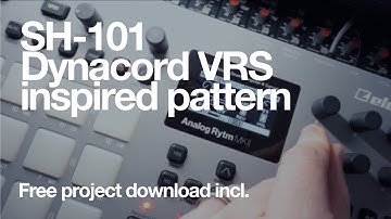 SAW SH101 style trance with Dynacord VRS23 inspired FX: Free project incl. Analog Rytm Mk2
