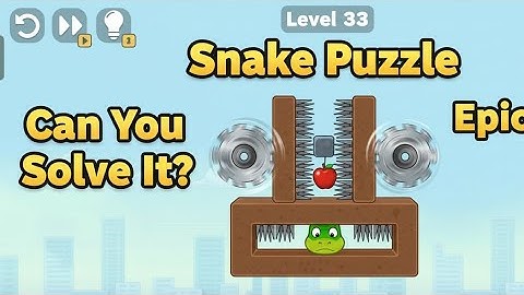 Full landscape view |Snake Puzzle Level 33 – Can You Beat This Epic Trap? 🐍 Impossible Puzzle #game