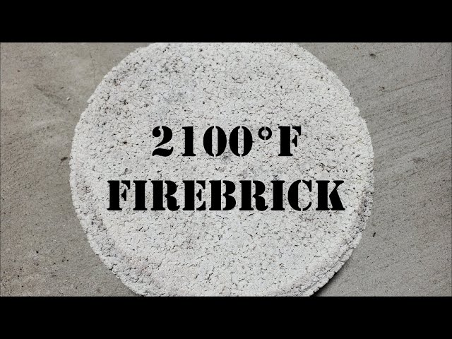 DIY Firebrick tested to 2100 °F class=