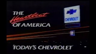Heartbeat of America Chevy Commercial - 1988