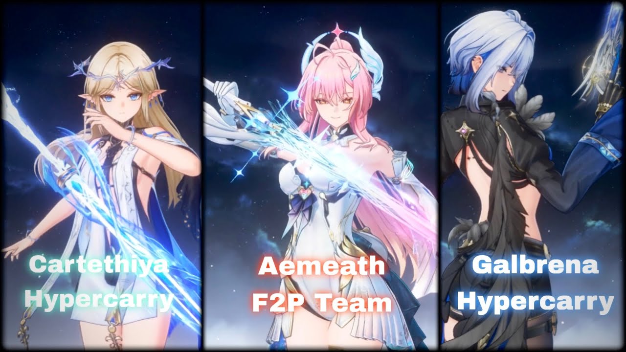 S2 Cartethiya  HYPERCARRY/ S0 Aemeath F2P Team / S0 Galbrena HYPERCARRY/ Wuwa ToaWuthering Waves 3.1