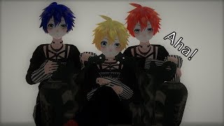 ◤MMD†DL◢ Aha!➤Len