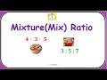 Mixture Ratios | #math #ratio #proportion