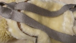 картинка: Как связать лямки на рюкзак или сумку. Крючком.