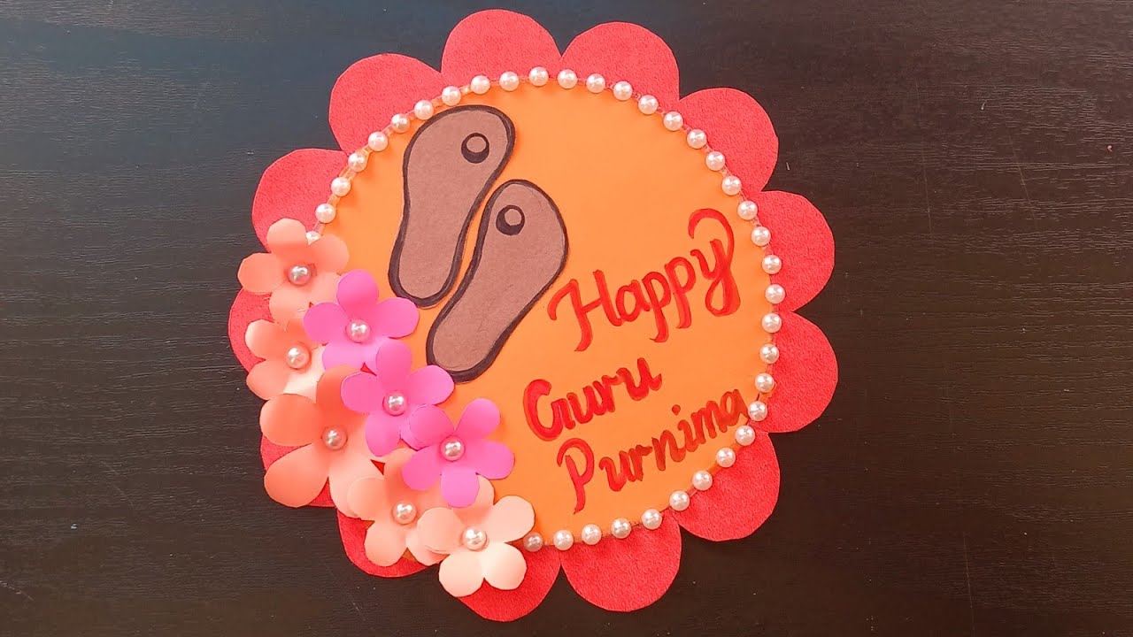 Handmade Guru Purnima Card / How to Make Guru Purnima Greeting Card